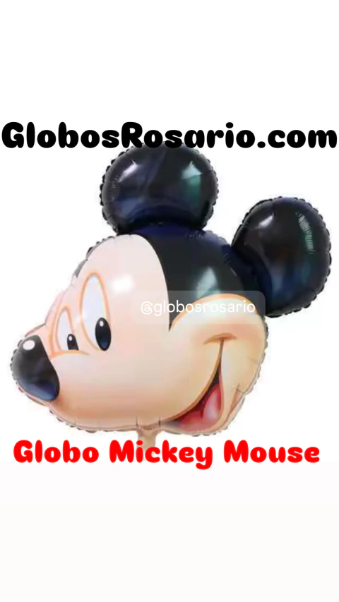 Globo metalizado Cabeza Mickey Gigante 77 cm alto - comprar online