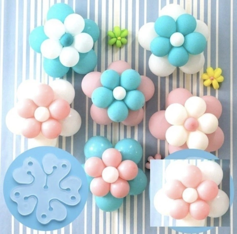 Clip para armar flores con globos x 5 unidades