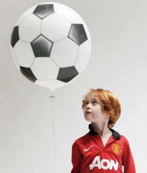 Globo Burbuja Fútbol 22" Qualatex Bubbles