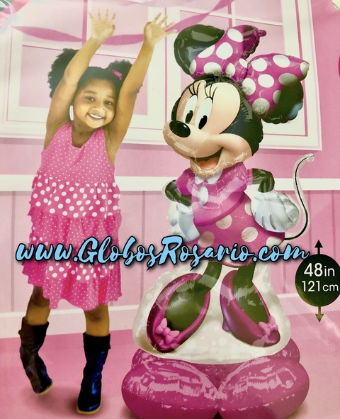 Globo metalizado Gigante Minnie Mouse Rosa 121 cm alto Anagram