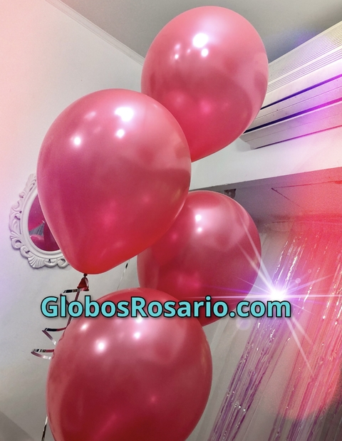 Globo de látex Rojo perlado 12" x 10 unidades
