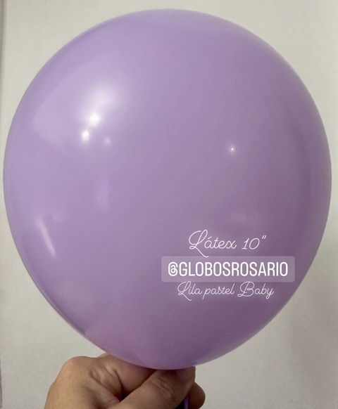Globos Latex Lila pastel baby 10" x 10 unidades