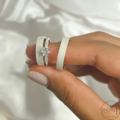 Alianças 4 mm diamantadas - comprar online