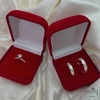 Alianças 4 mm diamantadas com chanfrado liso