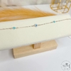 Pulseira olho grego com zircônia azul
