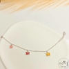 Pulseira infantil 3 borboletas color