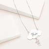 Colar personalizado nuvem e 1 filho (a)