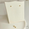 Par de brincos bolinha Ouro 18K - 3 mm