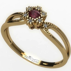 Anel de formatura - Prata 950 ou Ouro 18K - anfor0016
