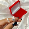 Alianças 3 mm diamantadas com traço liso