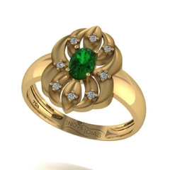 Anel de formatura - Prata 950 ou Ouro 18K - anfor003