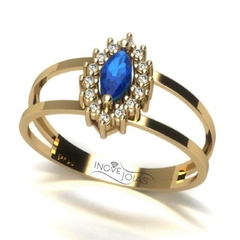 Anel de formatura - Prata 950 ou Ouro 18K - anfor006