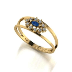 Anel de formatura - Prata 950 ou Ouro 18K - anfor0019