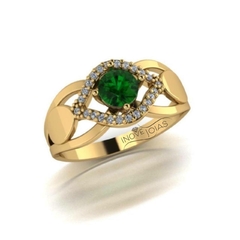 Anel de formatura - Prata 950 ou Ouro 18K - anfor0021