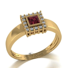 Anel de formatura - Prata 950 ou Ouro 18K - anfor0025