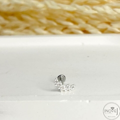 Piercing cristal cravejado