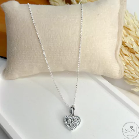 Colar coração laço elo português