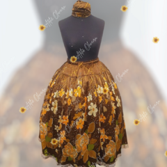 Conjunto Umbanda Candomblé Saia e Pano da costa - Ateliê Oliveira Guias