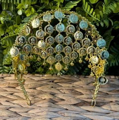 Tiara cigana com moedas