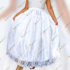 Saia umbanda candomblé renda - comprar online