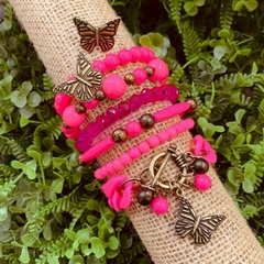 Kit Pulseiras borboleta Iansã