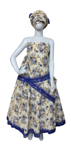 Conjunto 3 peças umbanda candomblé azul
