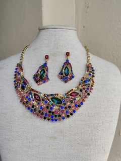 Conjunto colar e brinco Pombogira / Cigana