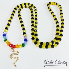 Guia Oxumaré em cristal - Ateliê Oliveira Guias