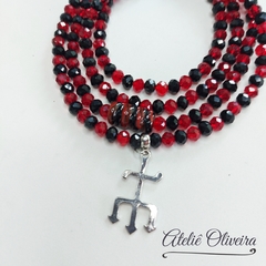 Guia de Exu em cristais - Ateliê Oliveira Guias