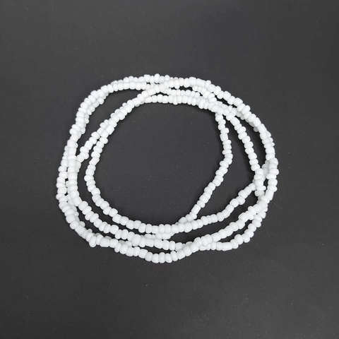 Guia em missangas/miçangas Branco leitoso