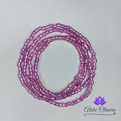 Guia em missangas/miçangas Rosa