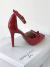 Isadora - Scarpin Verniz Laço Minimalista - Soberana Shoes