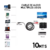 Cable Audio 2 Rca A Auxiliar Jack 3.5mm 10 Metros - BIGSALEONLINE