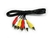 Cable Audio Y Video Rca 3 x 3 Plug Macho Macho De 3 Mts. - comprar online