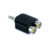 Ficha Adaptador Rca Blanco Y Rojo A Miniplug 3.5mm Macho Estéreo
