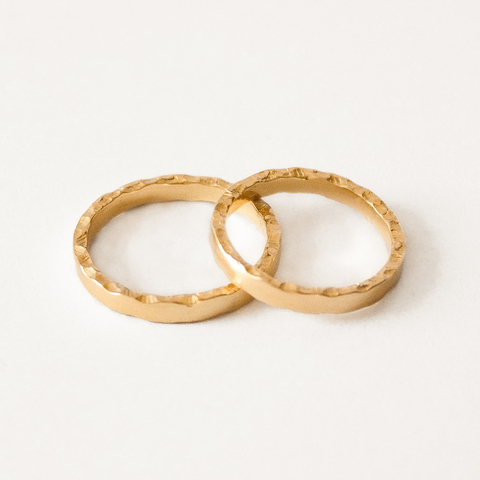 Par de Alianças Dunas 2.5mm - Ouro 18k
