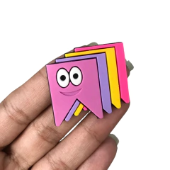 APLIQUE BANDEIRINHA COLORIDA CANDY C/ ROSTINHO EMBORRACHADO - 1 UNIDADE - comprar online