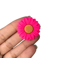 APLIQUE GIRASSOL ROSA EMBORRACHADO - 1 UNIDADE - comprar online