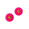 APLIQUE GIRASSOL ROSA EMBORRACHADO - 1 UNIDADE