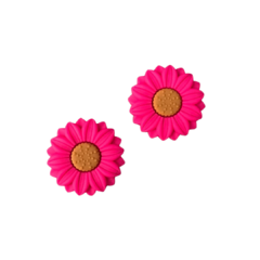 APLIQUE GIRASSOL ROSA EMBORRACHADO - 1 UNIDADE