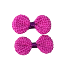 APLIQUE LACINHO CROCHÊ VIOLETA - 5 UNIDADES