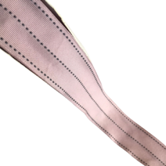 FITA PESPONTO TRIPLO ROSA CLARO (38MM) - 2 METROS