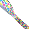 FITA GORGURÃO YAMA ESTAMPADA JUNINA CORAÇÕES COLORIDOS 38MM - 2 METROS