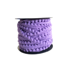 FITA POMPOM LILÁS - 1 METRO