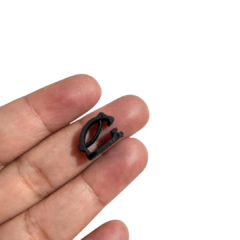 CLIP PARA CADARÇO PRETO E BRANCO - 1 UNIDADE - comprar online
