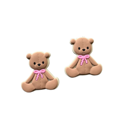 APLIQUE URSO LAÇO PESCOÇO EMBORRACHADO - 1 UNIDADE
