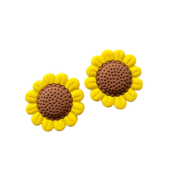 APLIQUE FLOR GIRASSOL EMBORRACHADO - 1 UNIDADE - comprar online