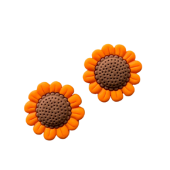 APLIQUE FLOR GIRASSOL EMBORRACHADO - 1 UNIDADE na internet