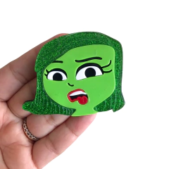 APLIQUE ACRILICO DIVERTIDA MENTE TIARA - 1 UNIDADE - Loja da Laceira