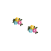 FLOR BORDADA TERMOCOLANTE CANDY - 1 UNIDADE